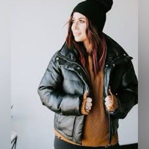 Chelsea DeBoer x Lillie & Lottie Black Puffer Jacket